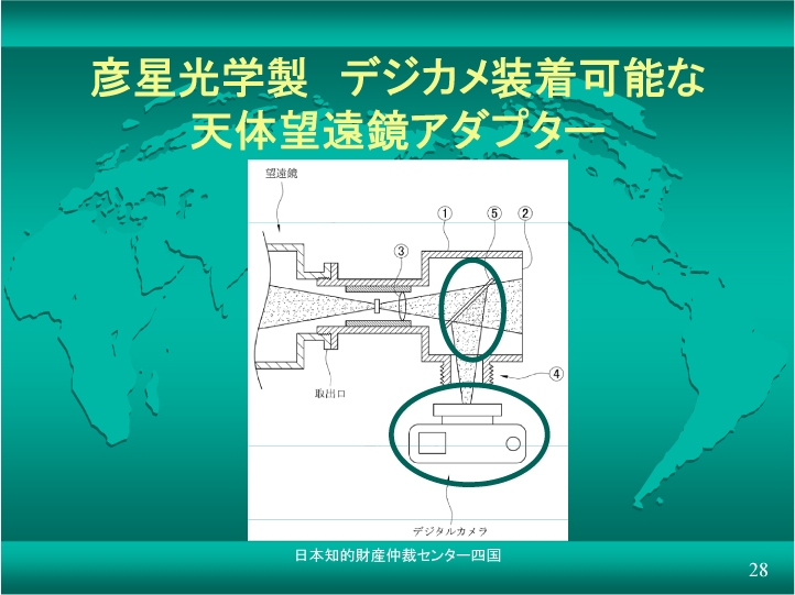 彦星光学の特徴；デジカメ装着可能性
